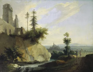 Landscape Composition with the Ruin of a Castle, c.1774-77