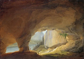 View from the Beatus Cave upon the Lake of Thun, 1776