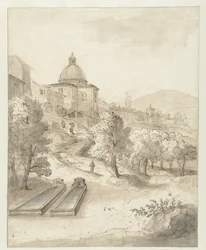 Italian Landscape with a City on a Hill