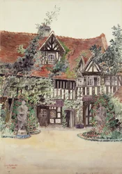 The Smaller Courtyard, Hotel Guilleaume le Conquerant, Dives, France, 1924