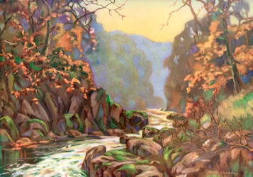 On the Dargle, County Wicklow, Ireland, 1924-1926