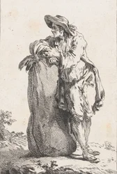 Peasant Leaning on a Sack of Grain