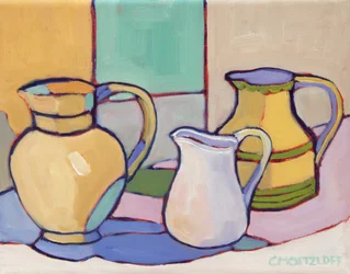 Vessels Amidst Soft Hues, 2024