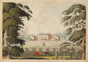 Belle Vue, the Seat Robert Reynolds, Esquire taken from the East