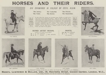 Advertisement, Horses and Their Riders
