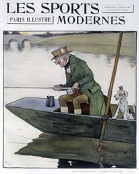 Angling - Drawing by C. Aldin in 