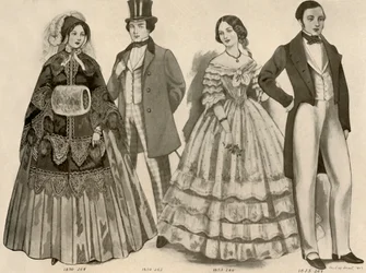 Clothing from 1850-1856