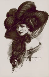 Woman in an Edwardian Hat