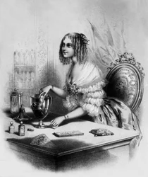 Perfume saleswoman in Paris