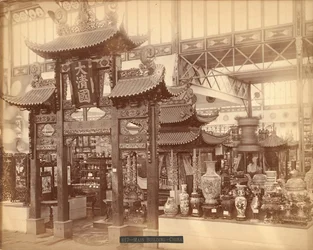 View of the Chinese Court, Main Building, Centennial Exhibition, Philadelphia