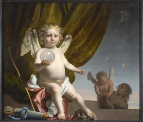 Amor Holding a Glass Orb