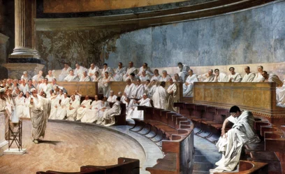 Cicero in the Senate denouncing Catiline