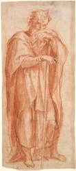 Eleazar, study for a fresco in the Sixtine Chapel, Santa Maria Maggiore, Rome