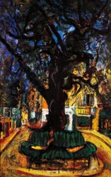 Small Town Square in Vence, 1929