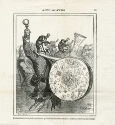 Illustration of Cham in Le Charivari