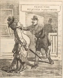 Madame, It Is Not Advisable to Enter! Le Charivari, April 16, 1877