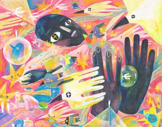 Surreal Cosmic Hands