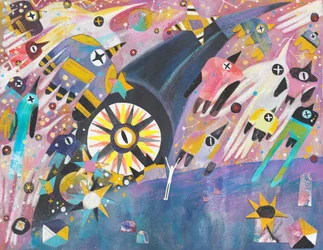 Whimsical Cosmic Birds