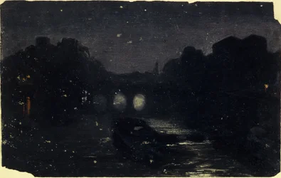 Night Effect on the Banks of the Seine