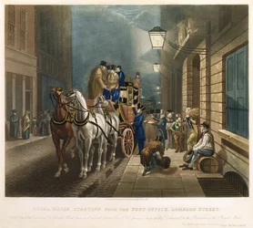 Royal Mails starting from the Post Office, Lombard Street