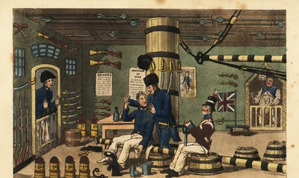 Midshipman Newcome Confined in Iron Chains in the Gun Room for Hitting Doctor Pestle
