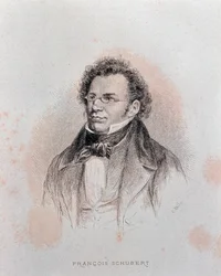 Portrait of Franz Schubert (engraving)