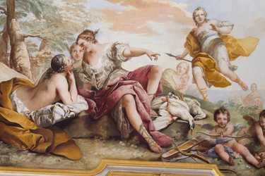 The Rest of Diana among the Nymphs, Fresco, Vaulted Ceiling of the Bedroom, Queen