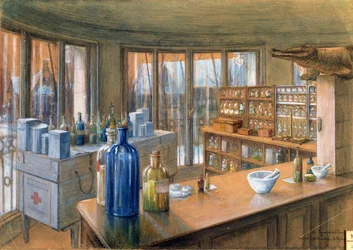 The Pharmacy of the Dutch Military Hospital in Paris, 1917