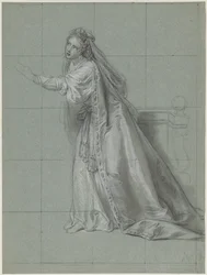 Study of a Woman (Rodugune) Turned toward the Left