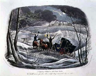 A Signal of Distress, or The Christmas Visitor, engraved by R.G. Reeve pub. by Thomas McLean