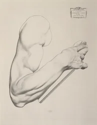 Impression on gray paper, 1868