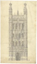 Drawing for the Houses of Parliament, c.1836-40