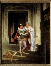 The Marquise of Noirmoutiers, Charlotte de Beaune Semblancay Seeking to Dissuade Henry I of Lorraine, Duke of Guise, from Going to the Assembly of the States of Blois Before His Assassination in 1588