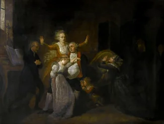 Farewell to Louis XVI by His Family in the Temple, 20th January 1793