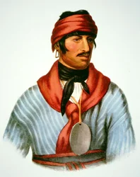 Selocta, a chief of the Creek people, from a painting of 1825