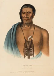 TISH-CO-HAN. A DELAWARE CHIEF, from History of the Indian Tribes of North America