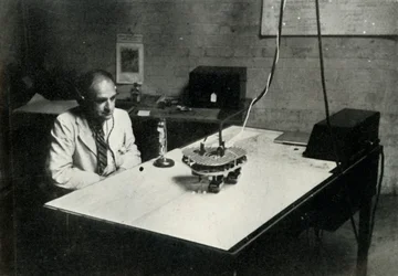 Control desk at an RAF flight training school, 1941