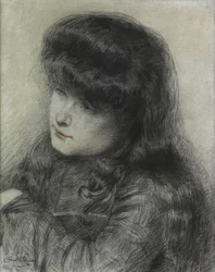 A Girl Leaning over a Chair