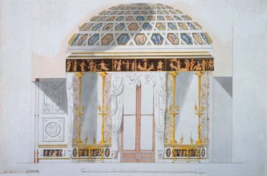 Design for the Jasper Cabinet in the Agate Pavilion at Tsarskoye Selo