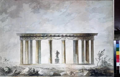 Sketch of the Park Pavilion in Tsarskoye Selo
