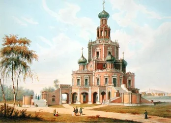 The Protection of the Virgin Church in Moscow, 1840s