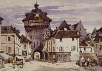 Street Scene in Loches, France