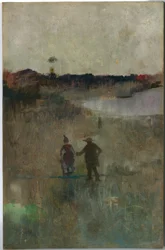 (Landscape with Two Small Figures, Richmond, NSW)