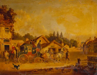 The Arrival of the York to London Royal Mail