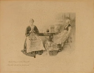 Caleb Plummer and His Daughter, from "The Cricket on the Hearth"