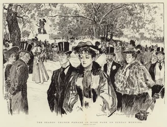 The Season, Church Parade in Hyde Park on Sunday Morning