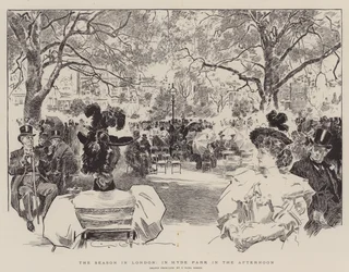 The Season in London, in Hyde Park in the Afternoon