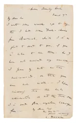 Autograph letter signed