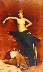 Oriental Dancer Resting