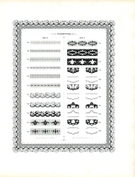 Collection of Ornamental Borders and Decorative Pieces